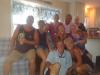 Family of friends got together to celebrate b’days: Mike, Terry (happy b’day), Larry, Carolyn (at their lovely house), Tommy, Judy; middle, Joyce & Brenda; front, Randy Lee & Lisa.